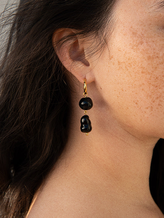 ECO-COLLAB: BLACK SEA EARRINGS II