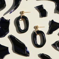 ECO-COLLAB: BLACK SEA EARRINGS